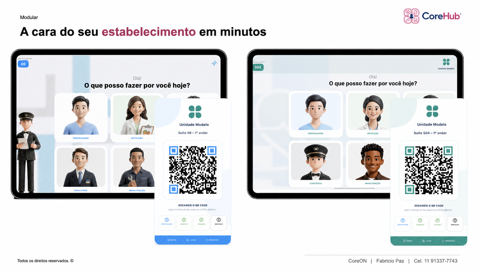 Personalização da identidade visual do CoreHub